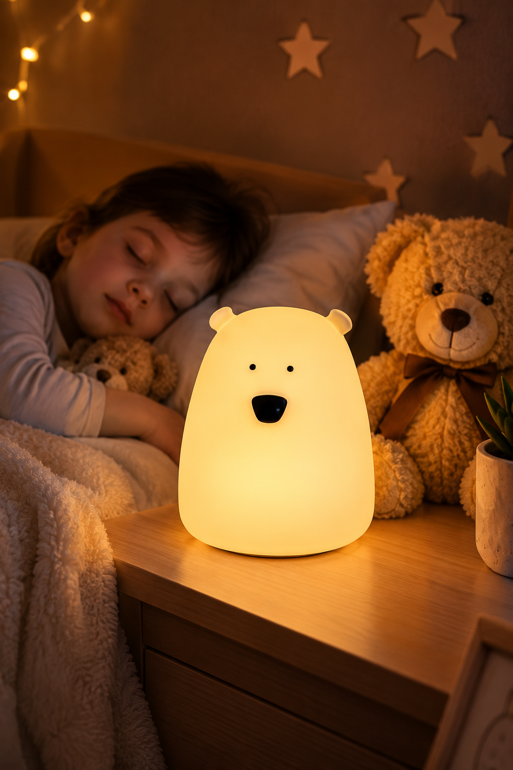 Little Bear Nachtlampje β 7 Kleuren | Blauw